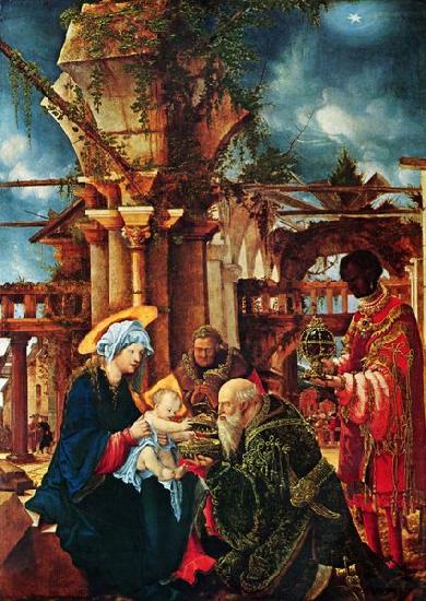 Albrecht Altdorfer Die Anbetung der Heiligen Drei Konige